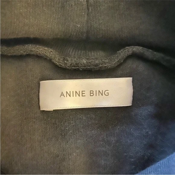 Anine Bing Revolution Washed Charcoal Sweatshirt - Picture 6 of 10
